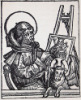 Lukas malt die Muttergottes, deutsch, ca.1500