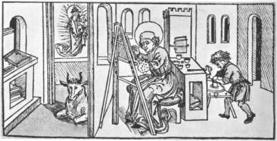 Lukas malt die Muttergottes, deutsch, 1488